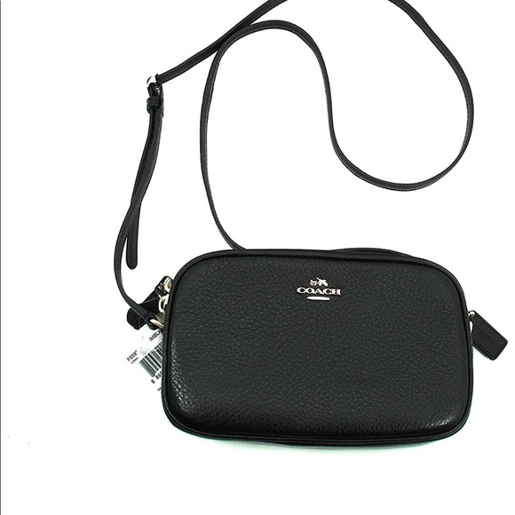 NWT genuine Coach crossbody pouch BLACK - Picture 4 of 4
